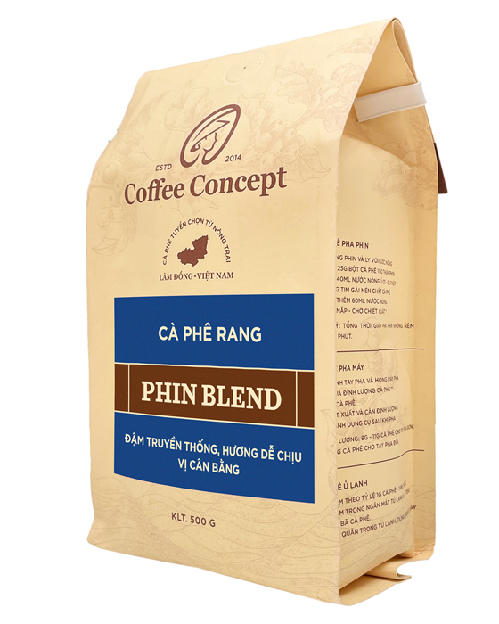 Cà phê rang Phin Blend (Gói 250G-500G) - Cà Phê Coffee Concept - Công Ty TNHH Coffee Concept